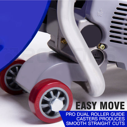 MX9500 Concrete Cut-Off Saw with 0.35m Blade & 75cc Engine, Wet Cutting System