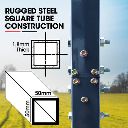 Heavy-Duty Carport Shed 3.3 x 6 x 2.9m with Galvanised Steel & Gable Roof