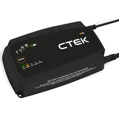 M25 12V 25A Smart Battery Charger with Lithium Mode & Temperature Sensor