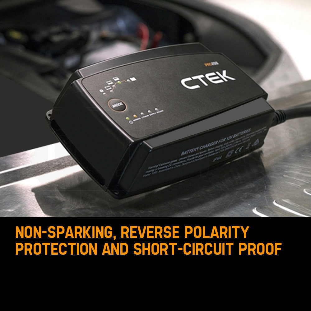 25A Smart Battery Charger & Power Supply for 12V Batteries (LiFePO4 Compatible)