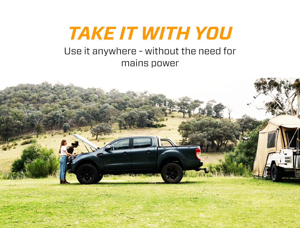 Portable 12V Battery Charger & Maintainer with Adaptive Boost Technology