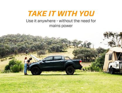 Portable 12V Battery Charger & Maintainer with Adaptive Boost Technology