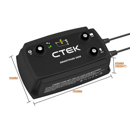 120A Power Management System with Battery Guard & Smart Alternator Compatibility