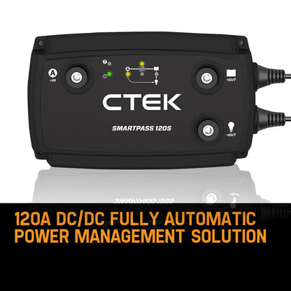 120A Power Management System with Battery Guard & Smart Alternator Compatibility