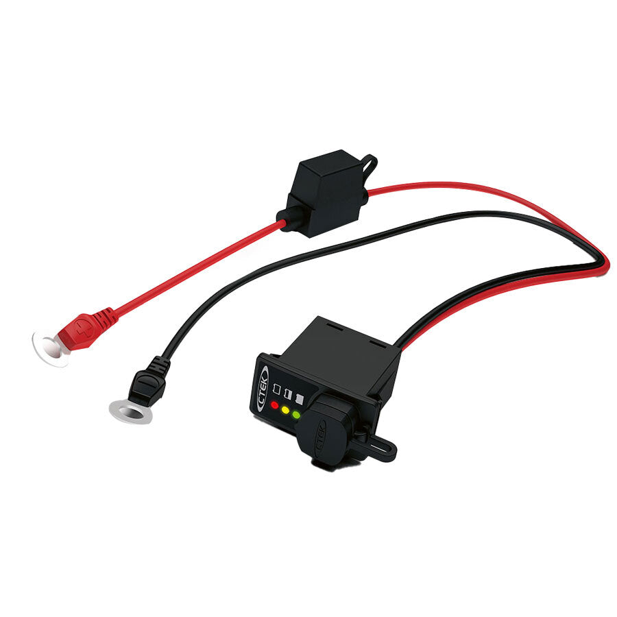 LED Battery Charge Indicator Panel, Traffic Light System, M8, 3.3m Length
