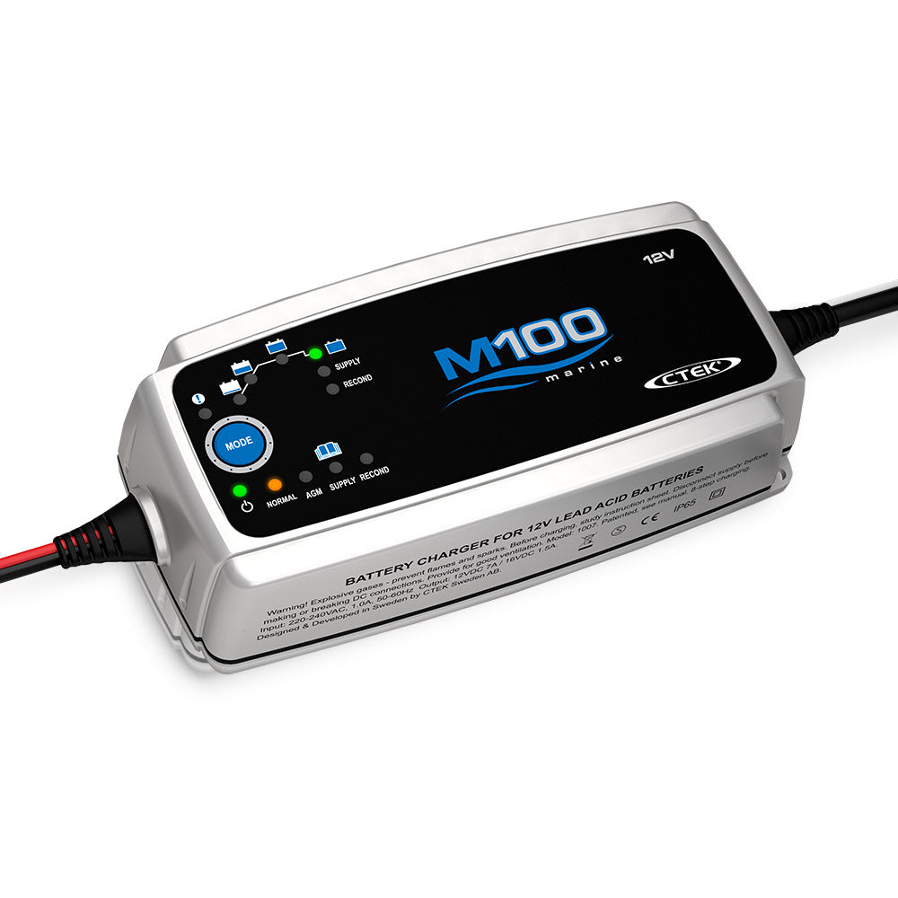 7A 12V Smart Marine Battery Charger with AGM & Recond Modes - IP65 Rated