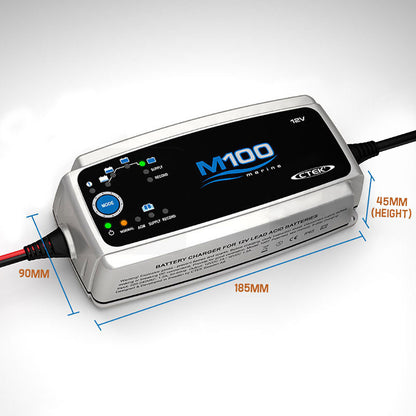 7A 12V Smart Marine Battery Charger with AGM & Recond Modes - IP65 Rated