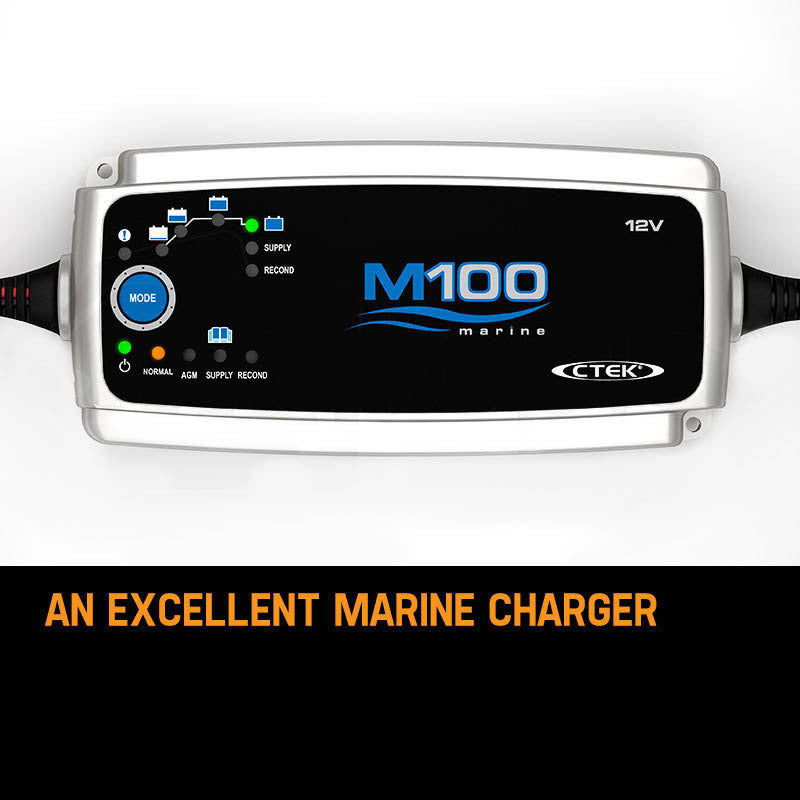 7A 12V Smart Marine Battery Charger with AGM & Recond Modes - IP65 Rated