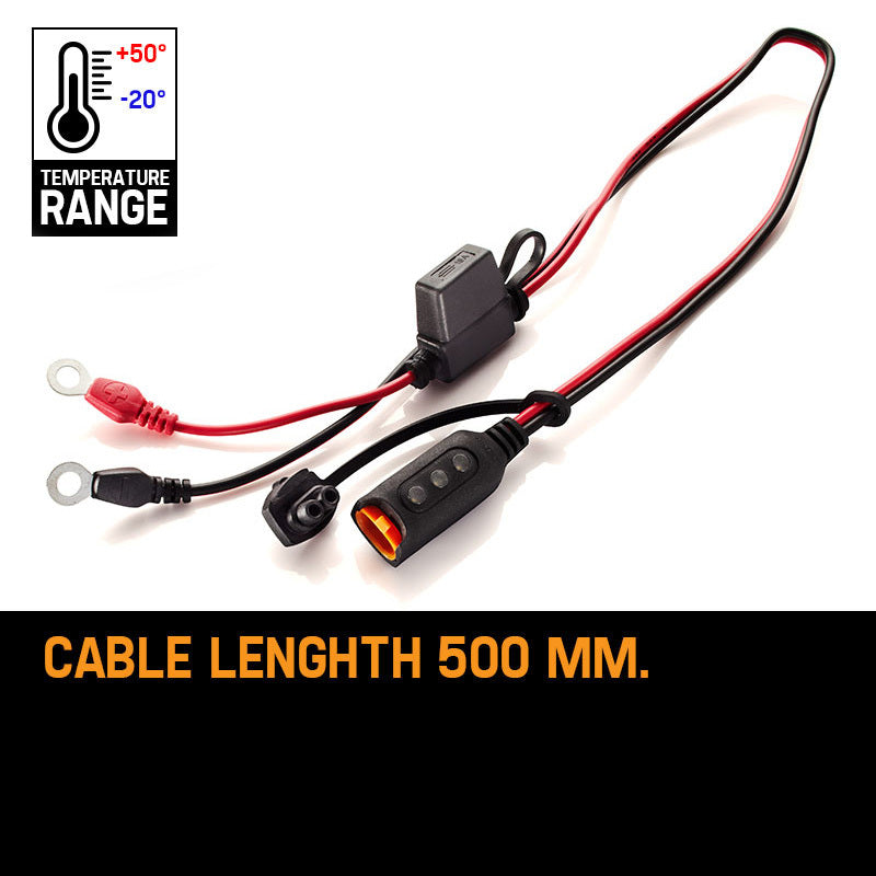 Battery Charge Indicator with Eyelet M6 & 0.5m Cable for Easy Access
