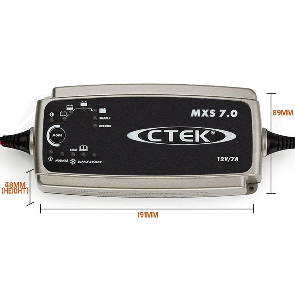 12V Smart Battery Charger 7A for Car, Boat, RV - Recondition & Cold Mode