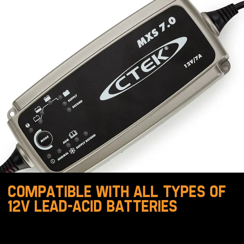 12V Smart Battery Charger 7A for Car, Boat, RV - Recondition & Cold Mode
