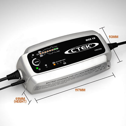 10A Smart Battery Charger 12V for Car, RV, Boat - Recondition & Maintenance