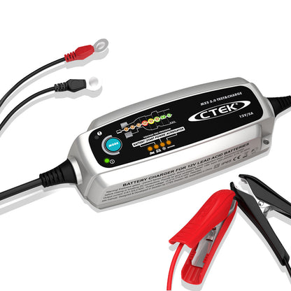 Smart Battery Charger with Tester & Reconditioning for 12V Batteries, 5-Year Warranty