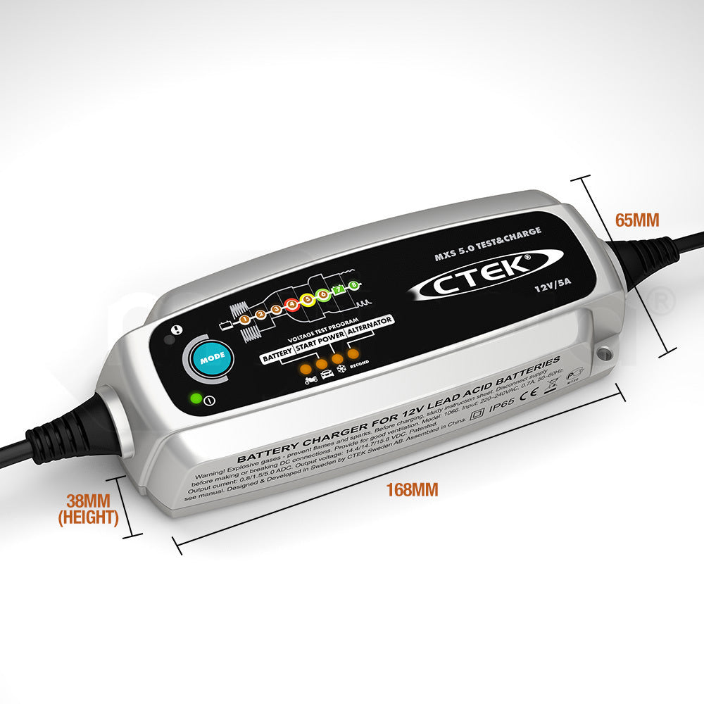 Advanced 12V 5A Battery Charger & Tester with Reconditioning Function
