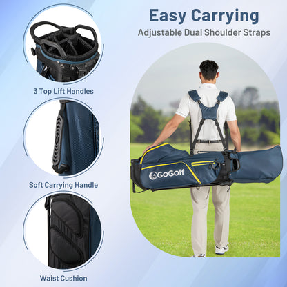 Complete golf club set for men with stand bag-Yellow