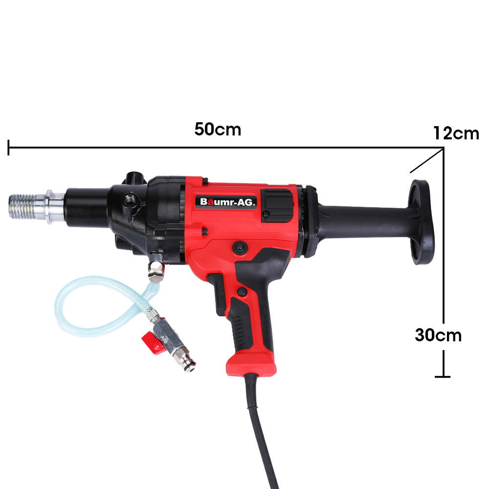 1800W Handheld Wet/Dry Diamond Core Drill, 120mm, Dust & Splash Resistant