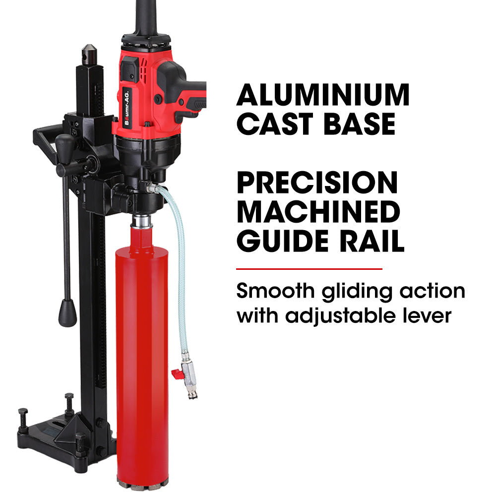 2000W Handheld Core Drill with Stand & Bit Combo, Max 0.16m Drilling Diameter