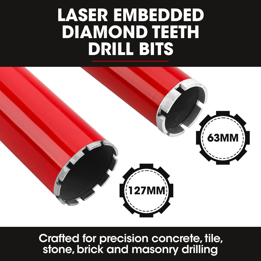 2000W Handheld Core Drill with Stand & Bit Combo, Max 0.16m Drilling Diameter
