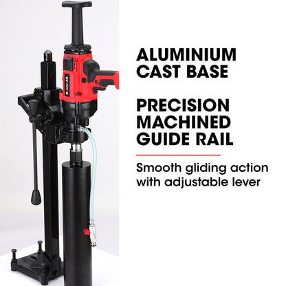 2000W Handheld Diamond Core Drill with 0.16m Rig Stand, Wet/Dry Use