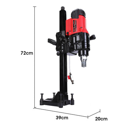 3000W 0.2m Wet/Dry Diamond Core Drill Rig with Stand and 1100RPM Speed