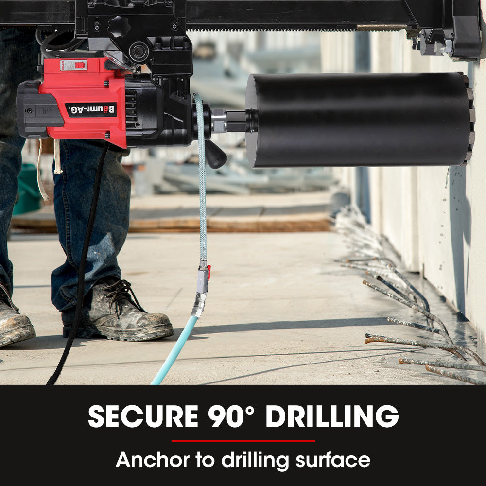 3000W 0.2m Wet/Dry Diamond Core Drill Rig with Stand and 1100RPM Speed