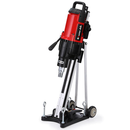 3200W Wet/Dry Core Drill with 0.3m Bit & Wheeled Rig for Concrete Coring