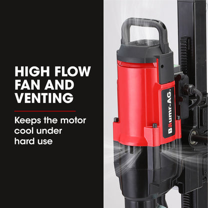 3200W 0.28m Diamond Core Drill Rig with 0.2m Bit for Concrete & Granite