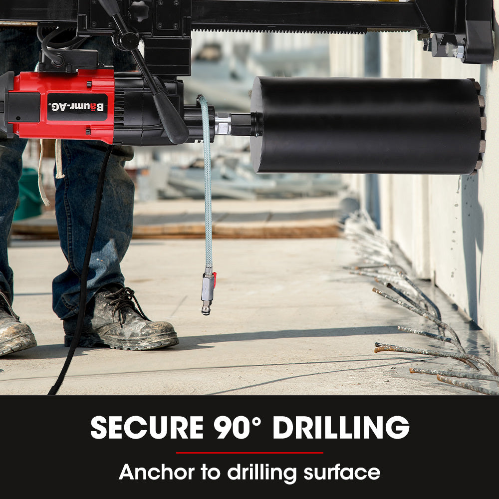 3200W 0.28m Diamond Core Drill Rig with Stand - Wet/Dry, IP54 Rated