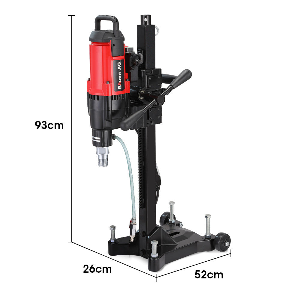 3200W Diamond Core Drill with 0.28m Diameter and Wheeled Stand Rig