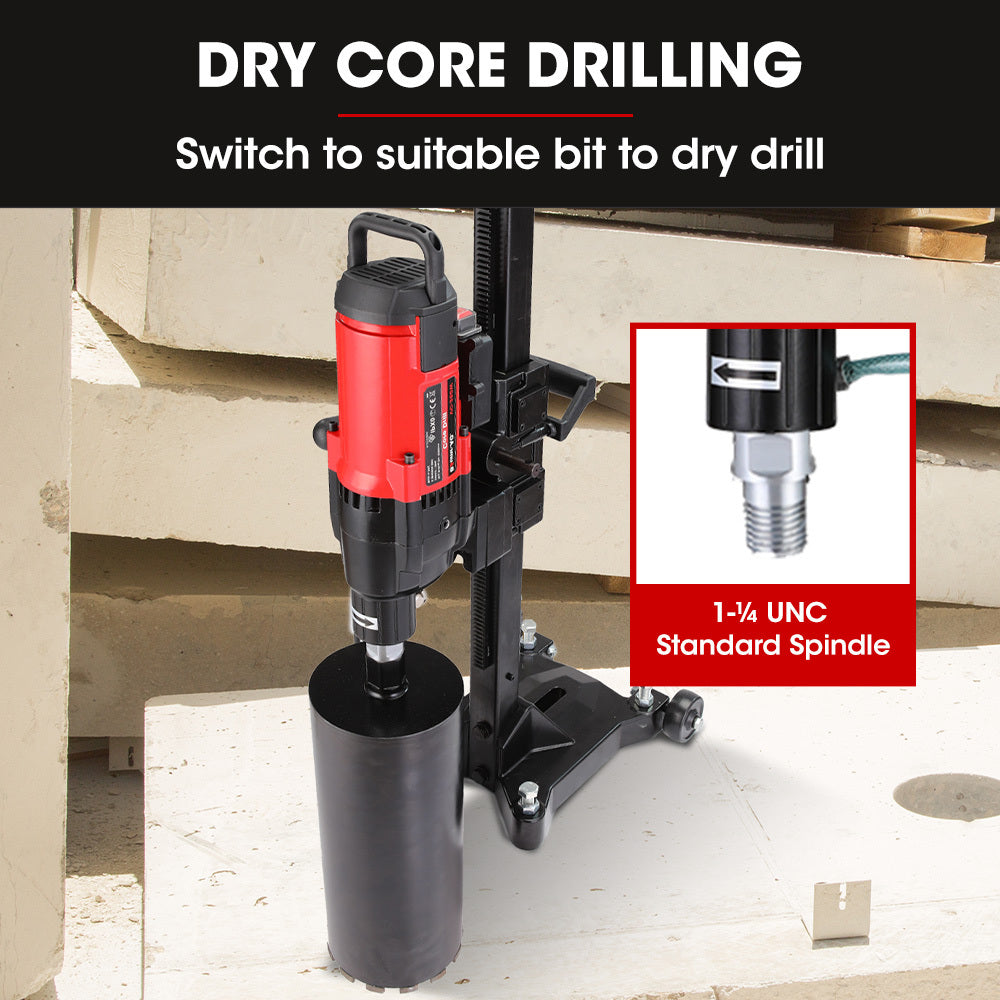 3200W Diamond Core Drill with 0.28m Diameter and Wheeled Stand Rig