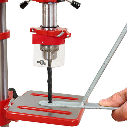 600W Bench Drill Press, 12 Speeds, 0.3m Swing, 16mm Chuck, Adjustable Table