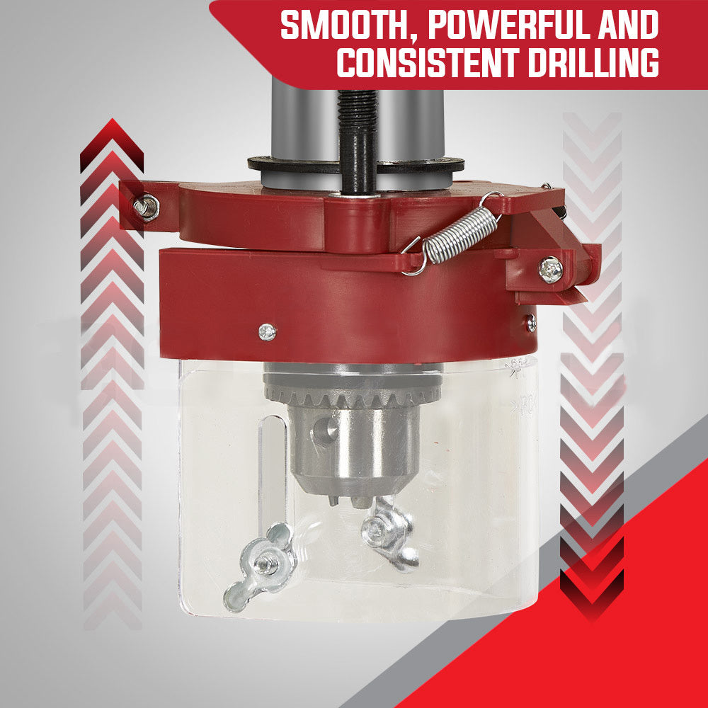 420W Benchtop Drill Press with 0.05m Travel and 9 Speed Settings