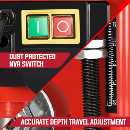420W Benchtop Drill Press with 0.05m Travel and 9 Speed Settings