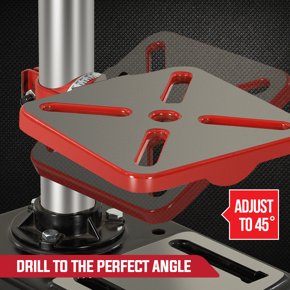420W Benchtop Drill Press with 0.05m Travel and 9 Speed Settings