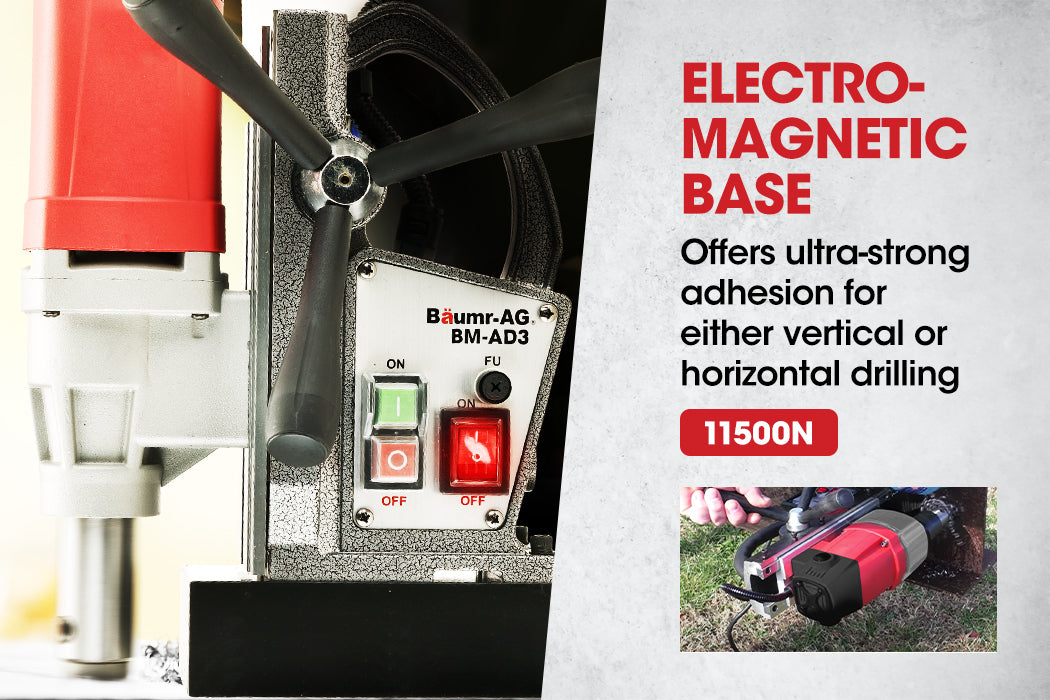 1100W Magnetic Drill Press & Annular Cutter with 0.3 Meter Depth Capacity