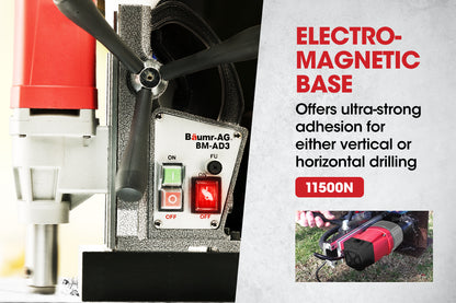 1100W Magnetic Drill Press & Annular Cutter with 0.3 Meter Depth Capacity