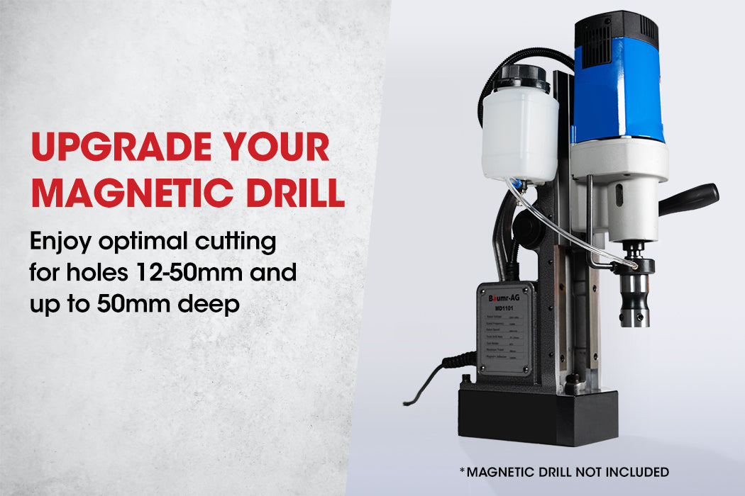 Magnetic Drill Annular Cutter Converter Kit, Cuts 12-55mm Diameter, 50mm Thick