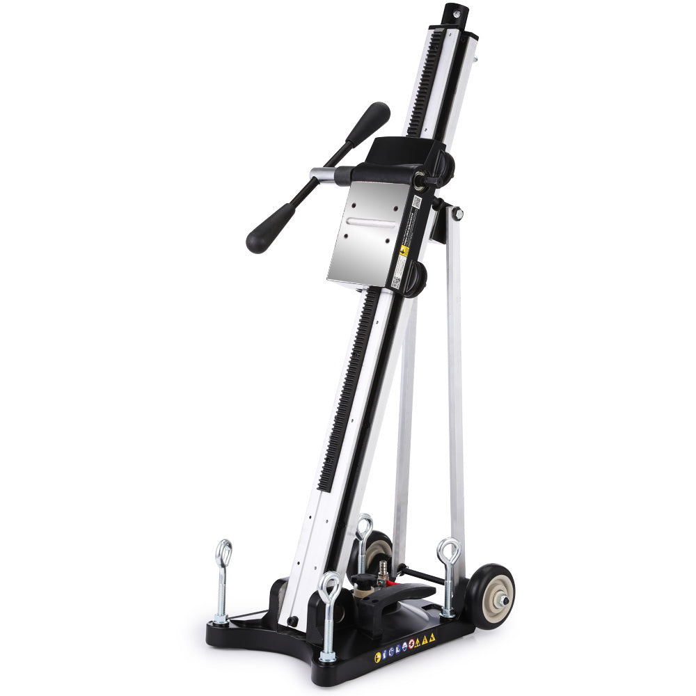 Adjustable Wheeled Core Drill Rig Stand with 0-90° Mounting and 0.3m Capacity