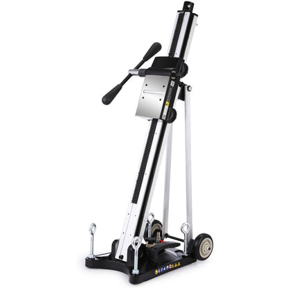Adjustable Wheeled Core Drill Rig Stand with 0-90° Mounting and 0.3m Capacity