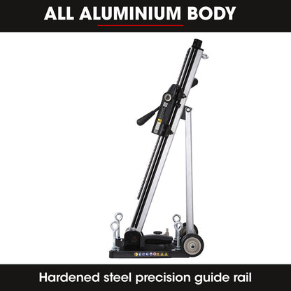Adjustable Wheeled Core Drill Rig Stand with 0-90° Mounting and 0.3m Capacity