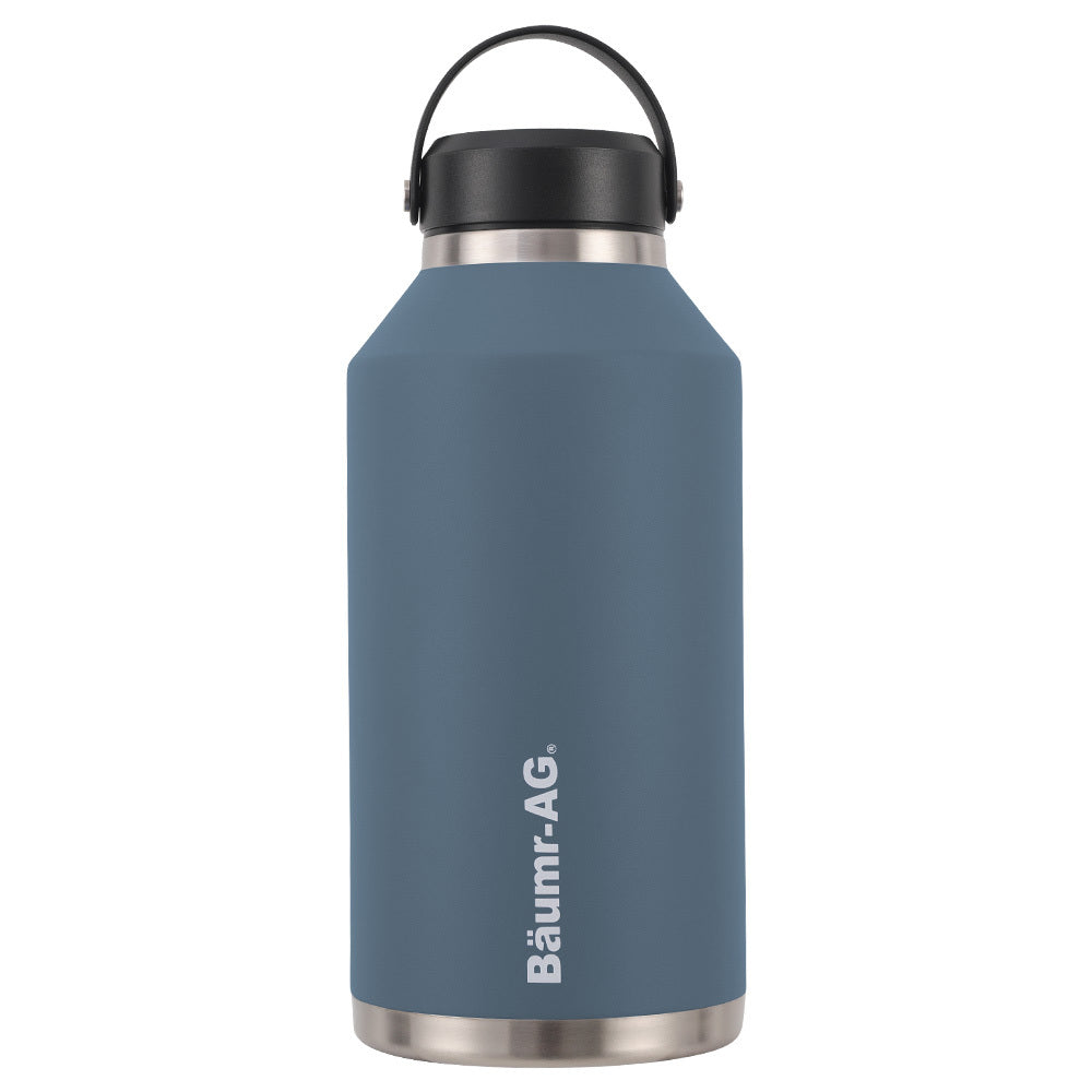 1.9L Double Wall Insulated Stainless Steel Water Jug with Handle and Straw Cleaner
