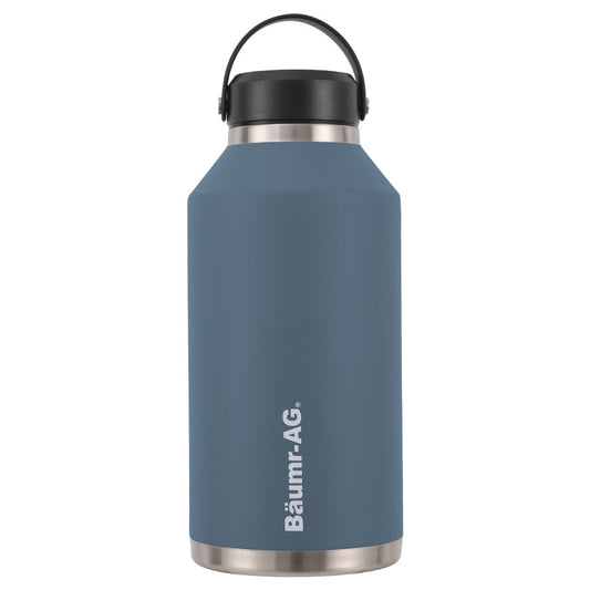 1.9L Double Wall Insulated Stainless Steel Water Jug with Handle and Straw Cleaner