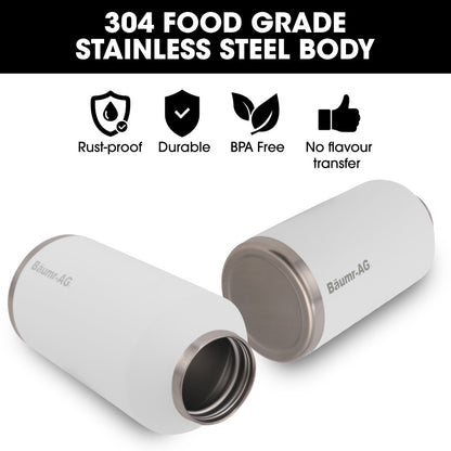 1.9L Double-Wall Insulated Stainless Steel Water Jug with Straw & Handle