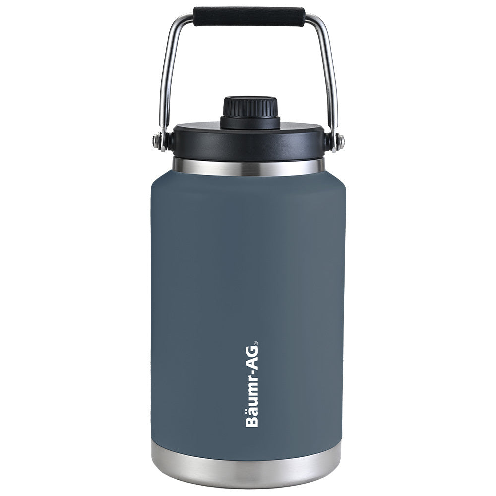 3.8L Double Wall Insulated Stainless Steel Water Jug with Handle, Blue
