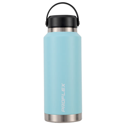 1L Double-Wall Insulated Stainless Steel Water Bottle with Handle, Seafoam Green