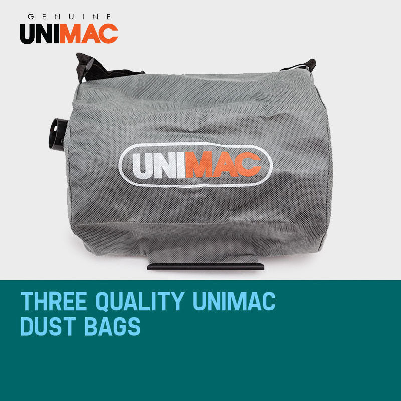 3x Drywall Sander Replacement Bags with Shoulder Strap - 0.75m Vacuum Cleaner