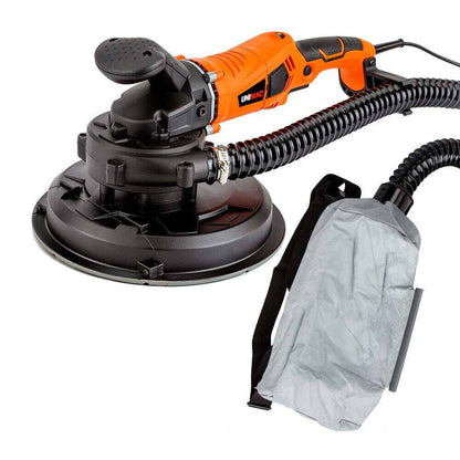 1800W Drywall Sander & Vacuum System with 0.23m Discs, Lightweight 2.8kg