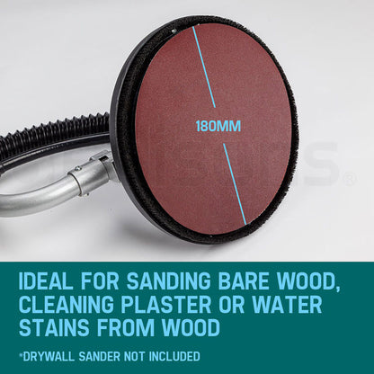 12x100 - 0.18m Grit Hook Loop Sanding Discs for Drywall Sander