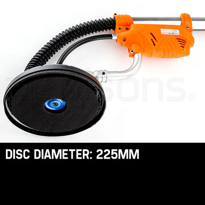 Dustless Drywall Sander with 1.83m Telescopic Handle & 30L Vacuum Combo