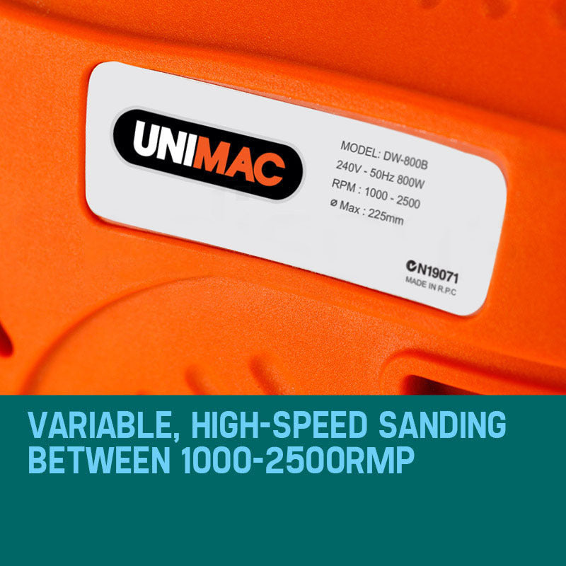 Dustless Drywall Sander with 1.83m Reach and 800W Motor, 5kg Lightweight Design